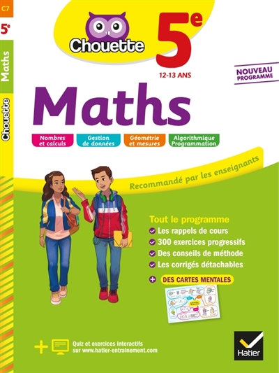 Maths 5e, 12-13 ans - 
